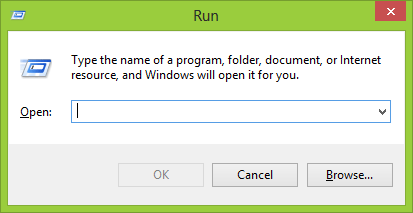 Windows Run Box